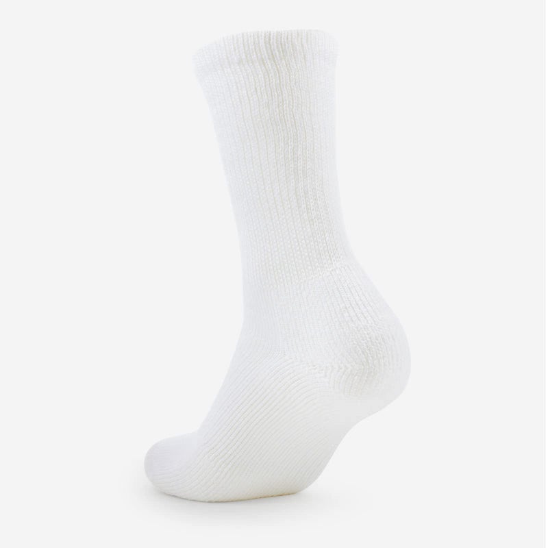 Thorlos Unisex WX Walking Thick Padded Crew Sock, White (3 Pack), Large - Image 3